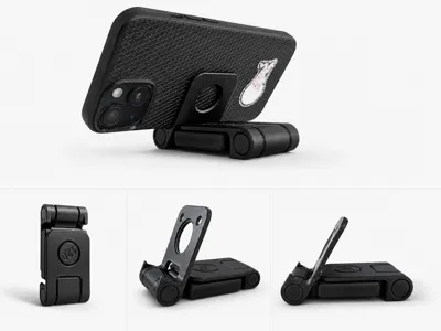 Dual angle Foldable Phone Stand - Print in place