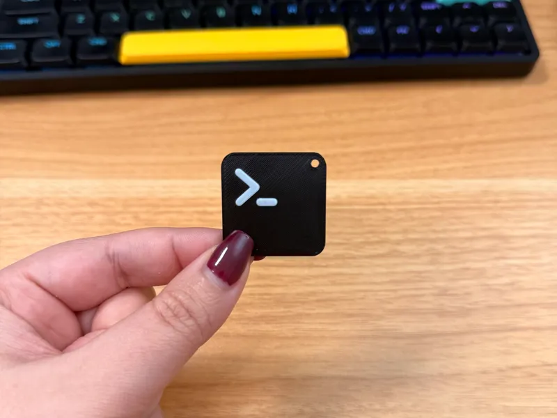 NFC Tag Terminal Keychain 25 by 1 mm