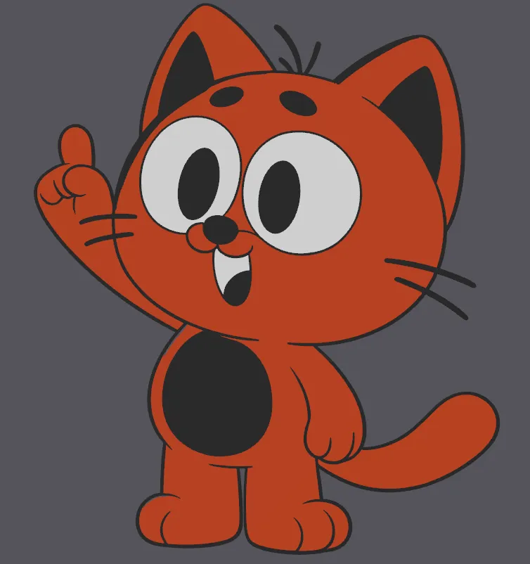 Cartoon Cat Wall Art