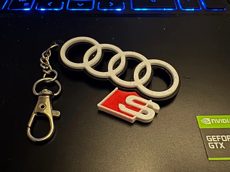 Audi S Line keychain