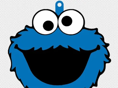 Cookie Monster Keychain