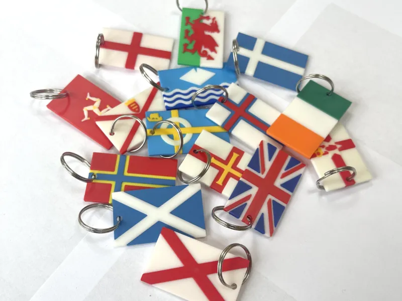 British Isle Flag Keychains