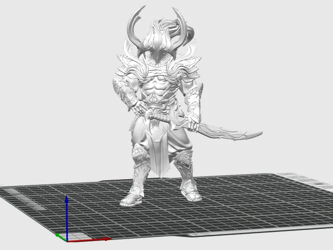 cavaliere con piedistallo stile D&D 