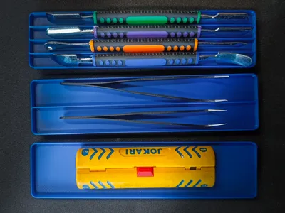 Gridfinity Bin Holder for long objects 1x4 | 4x1