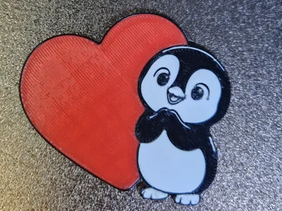 Penguin with a Big Heart