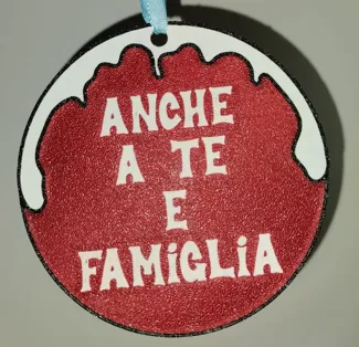 Anche a te e famiglia pallina di Natale