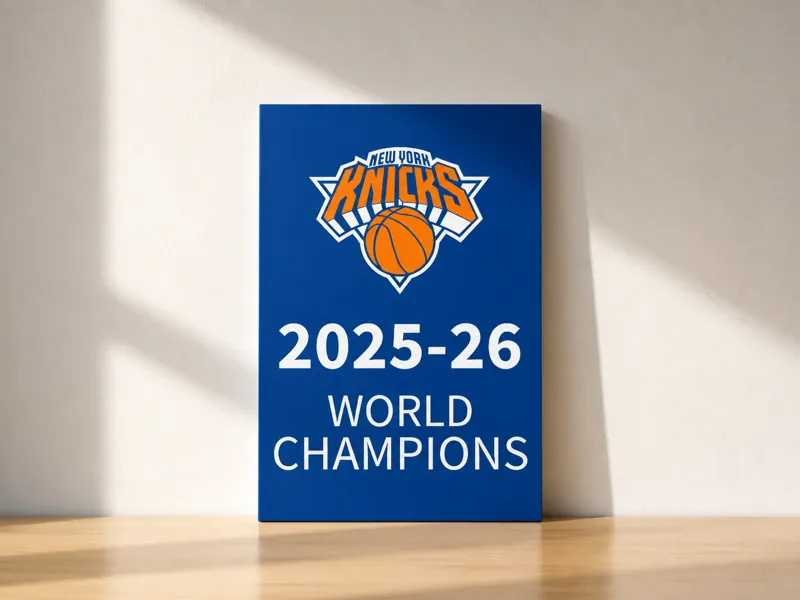 NBA Knicks World Championship Banner