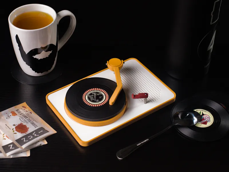 Vinyl Coaster Turntable