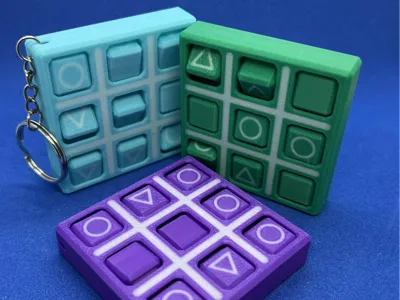 TicTacToe - Small Keychain - Squid Game