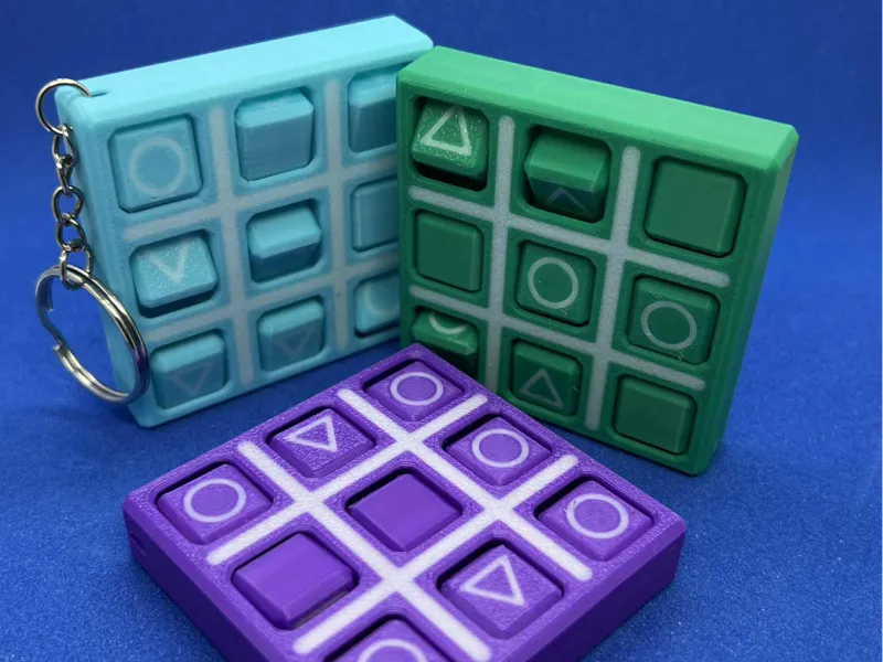 TicTacToe - Small Keychain - Squid Game