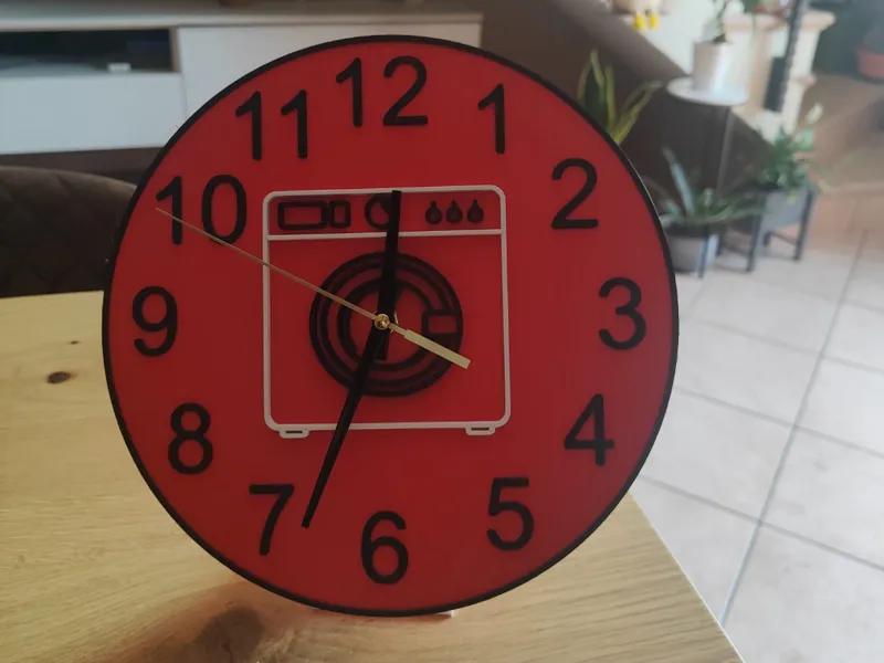 Orologio 3D Lavatrice Style Rip. Elettrodomestici