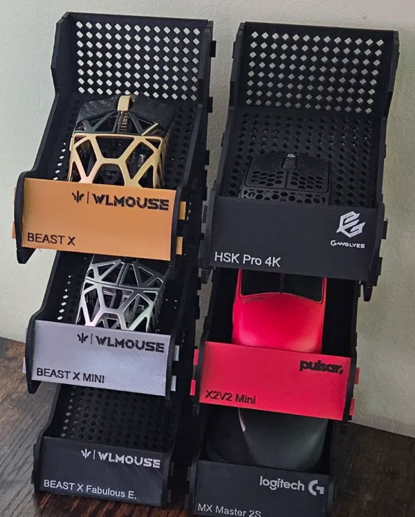 Présentoir empilable pour souris