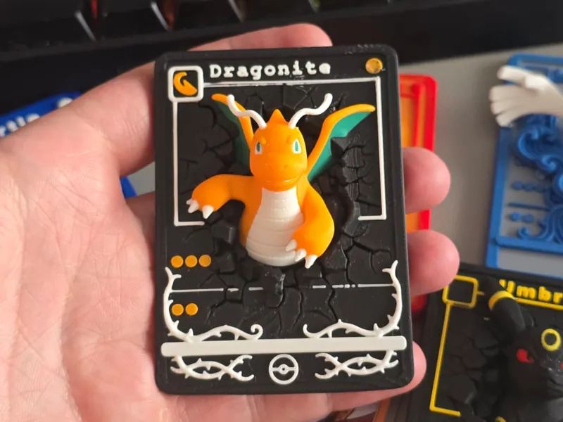 3D Dragonite TCG Card