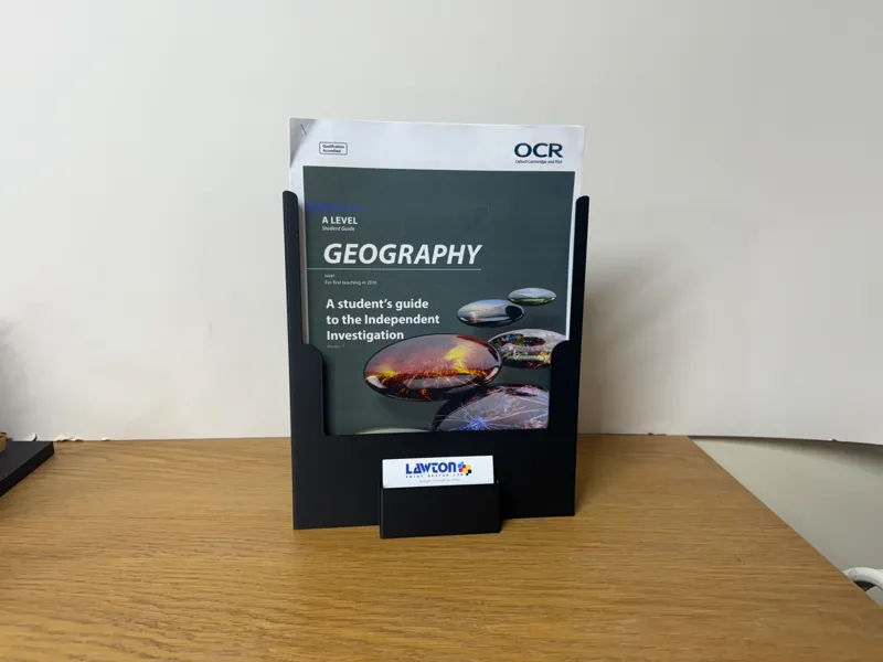 Leaflet Display Letter size and business card slot