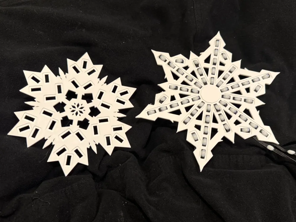 Seed Pixel Snow Flakes - Free 3D Print Model - MakerWorld