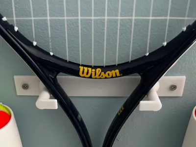 Tennis Racket Wall Mount Organizer
