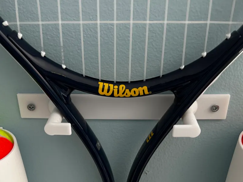Tennis Racket Wall Mount Organizer