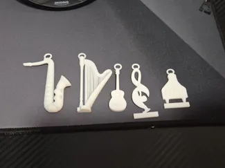 Musical Instruments Keychains minatures