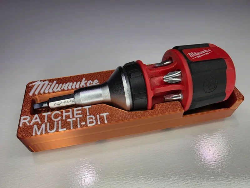 Milwaukee Compact Ratcheting Multi Bit Gridfinity