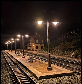 Train station lamp M1:22,5 M1:24