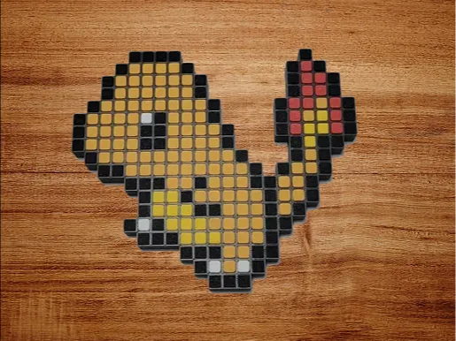 Charmander Pixel Puzzle