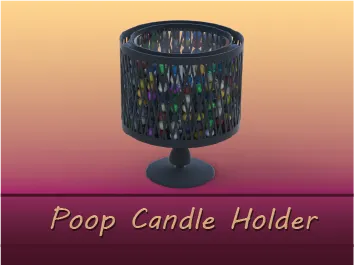 Poop Candle Holder