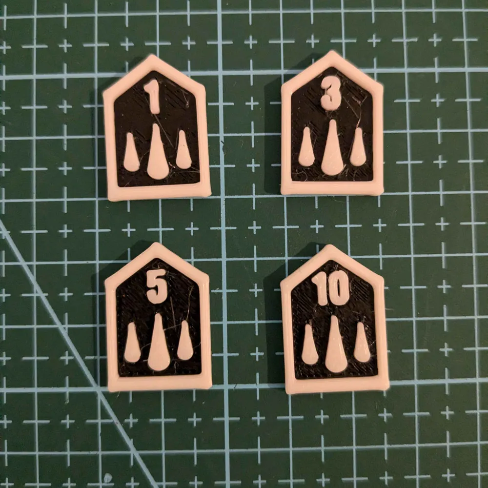 Warhammer 40k wound markers by cerus makerworld download free 3d models