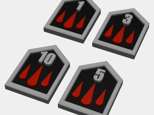 Warhammer 40k Wound Markers