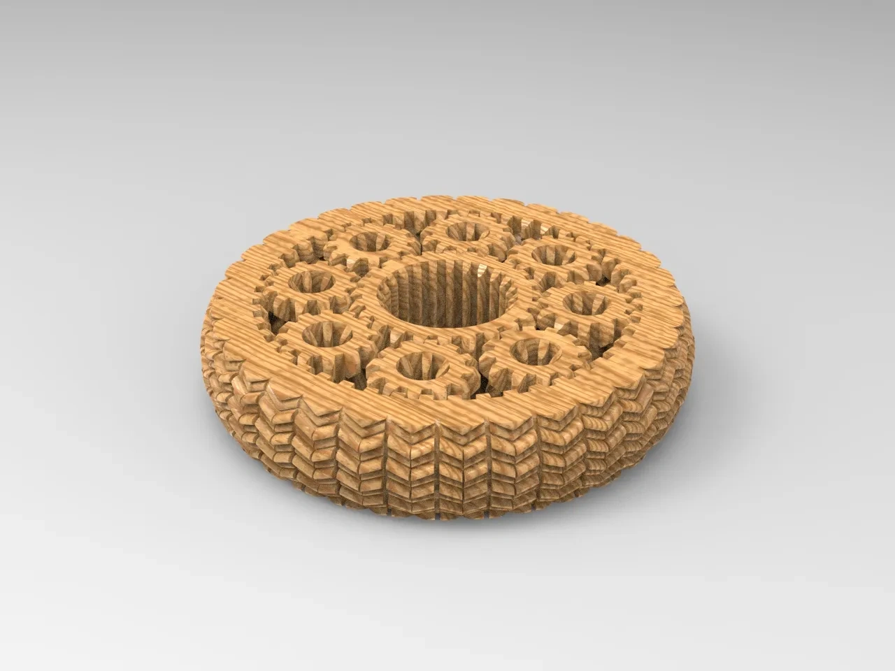 Miniatura 1 do modelo 3D 多风格行星齿轮指尖解压陀螺