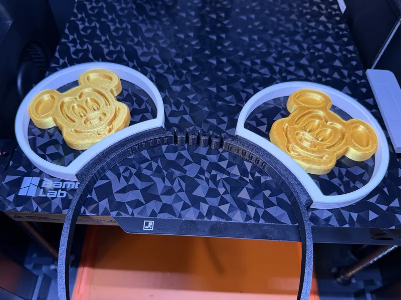 Mickey Waffle Ears for 5 Magnet Modular Headbands