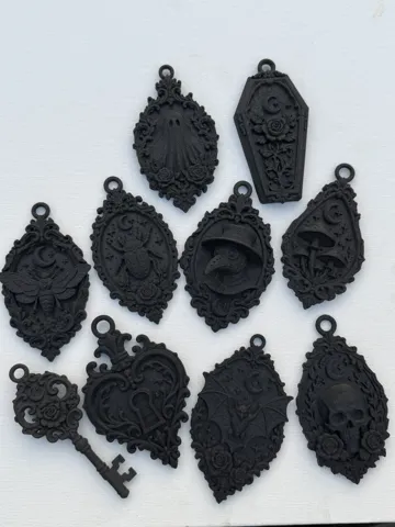 Llavero: Gothic Victorian Keychain-Ornaments — vista de referencia 2