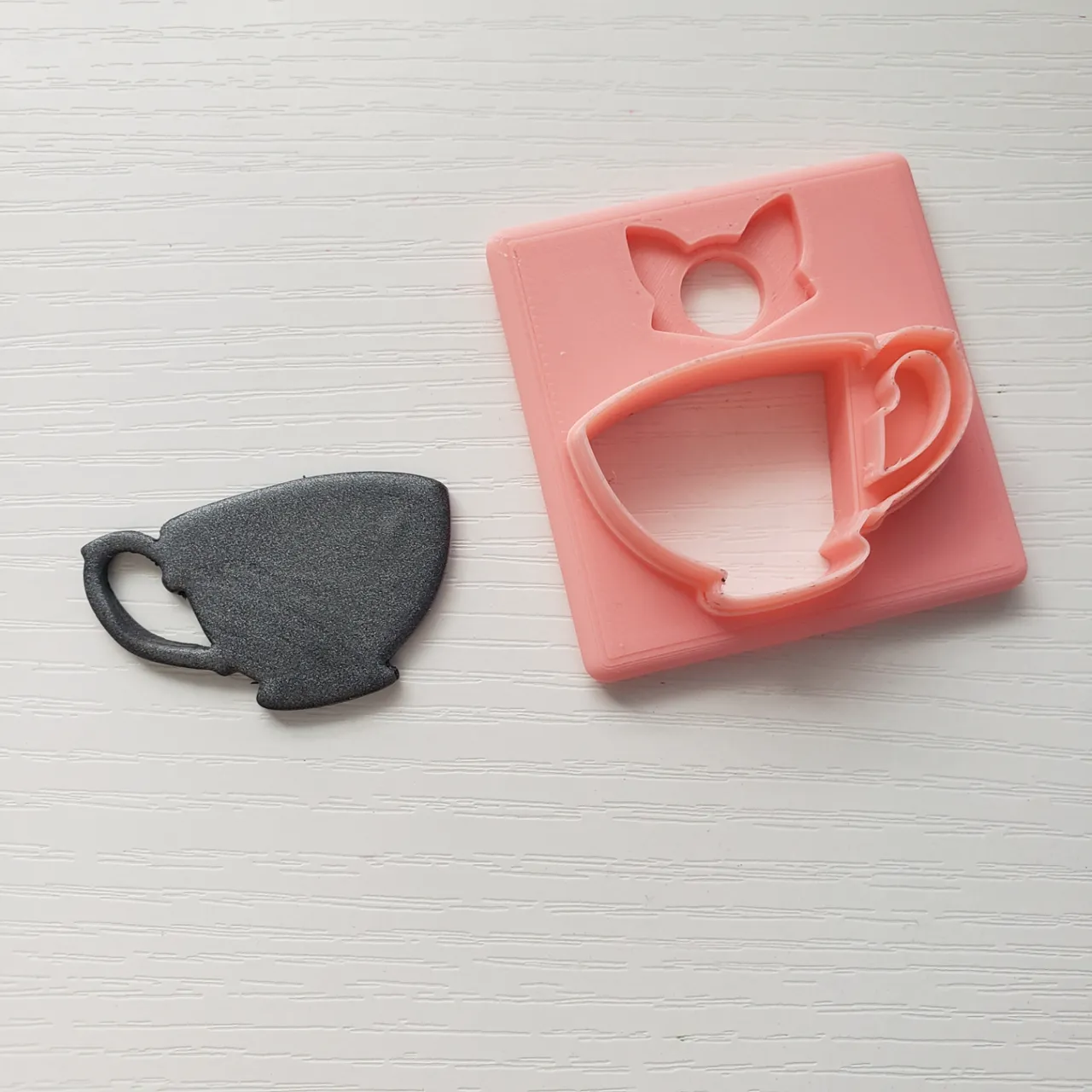 Teacup Polymer Clay Earring Cutter view 4