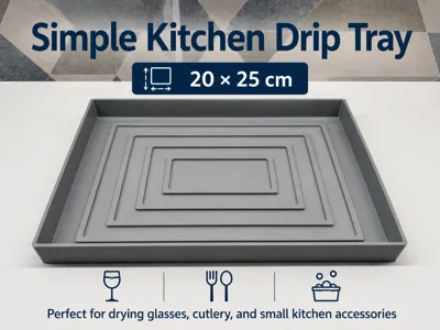 Simple kitchen drip tray 