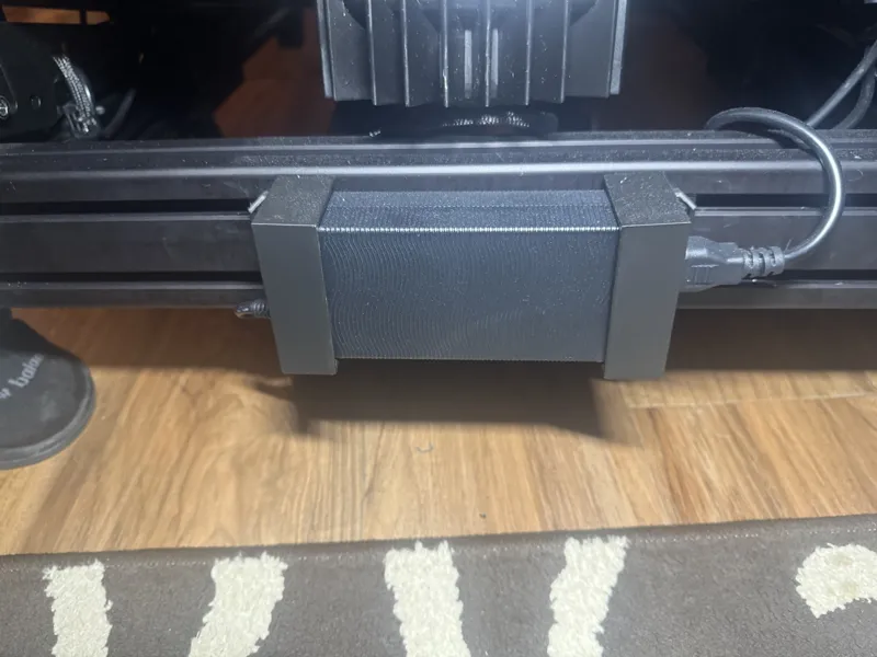 Moza R5 power supply mount for 4080 profile rig