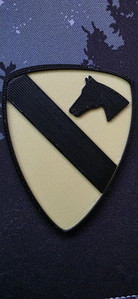 1st Cavalry Division Patch - Free 3D Print Model - MakerWorld