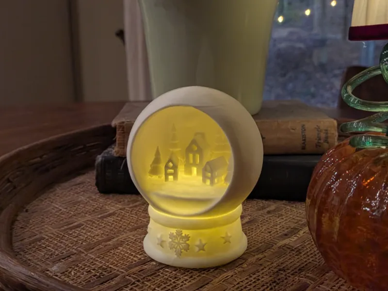 Snow Globe Town Diorama