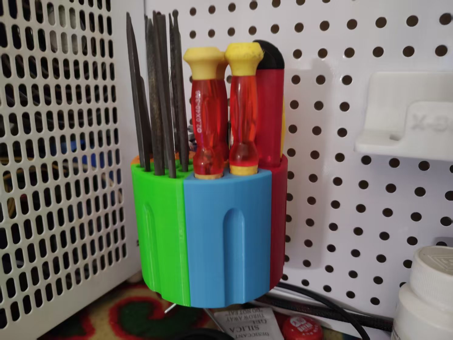 Miniatura 3 do modelo 3D 左轮工具仓/火箭发射器工具架 (6仓模块化设计)