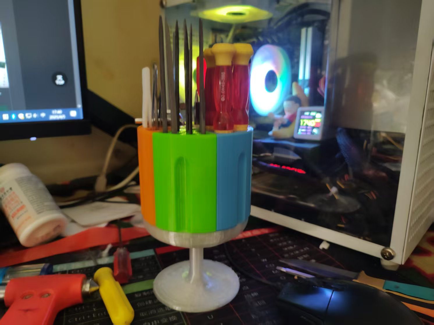Miniatura 5 do modelo 3D 左轮工具仓/火箭发射器工具架 (6仓模块化设计)
