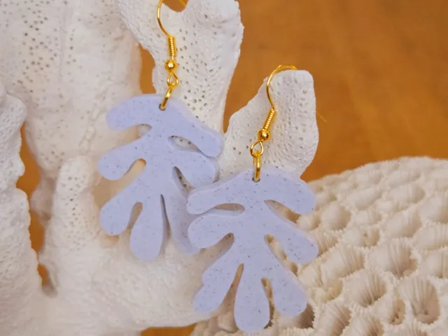Boucles d'oreilles “Corail Abstrait”