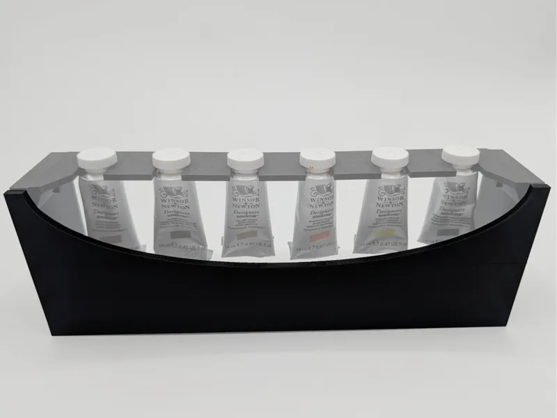 Custom front and back for modular paint stack