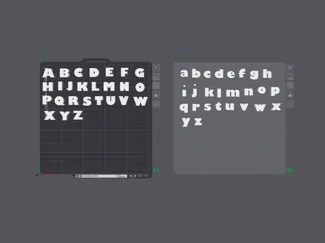 Buchstaben-Set für Torten, Deko...