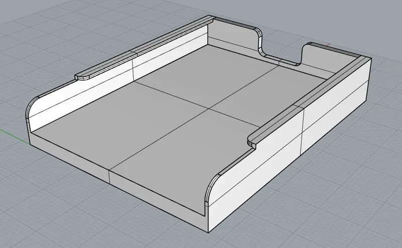 LED controller holder (with receiver hole+rounded)