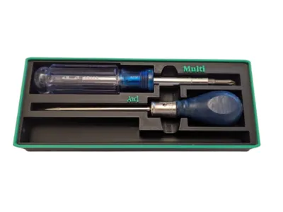 Gridfinity 2x5 Screwdriver and Awl Holder