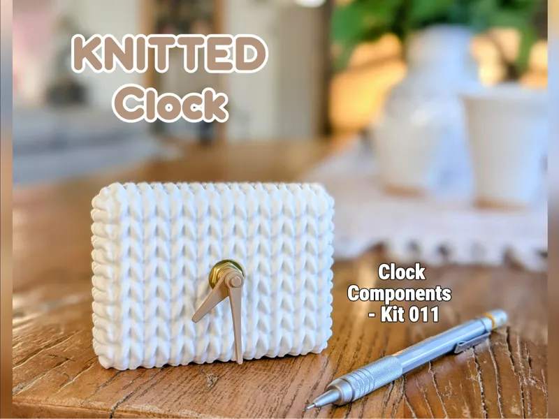 Knitted Table Clock (Clock Components-Kit 011)
