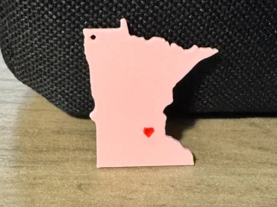Minnesota Twin Cities Heart Earrings