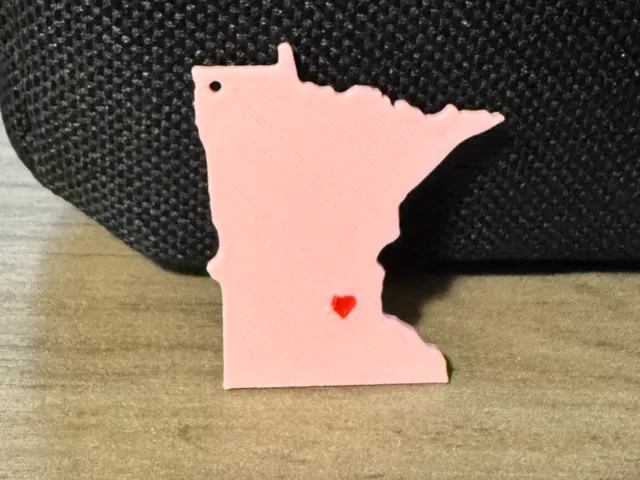 Minnesota Twin Cities Heart Earrings