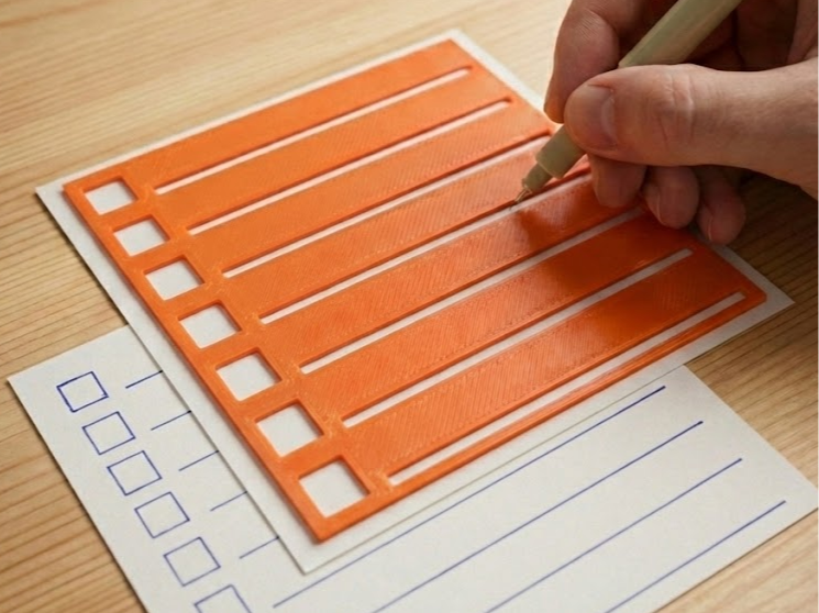 Sticky Note To-Do List Stencil (8.5cm)