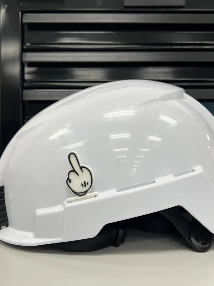 middle finger helmet clip - Free 3D Print Model - MakerWorld