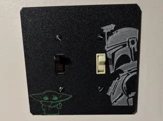Mandalorian Light Switch Cover