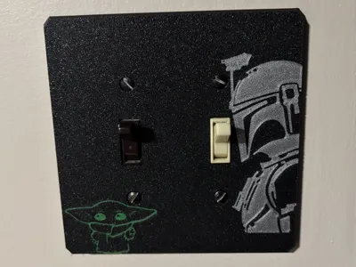 Mandalorian Light Switch Cover